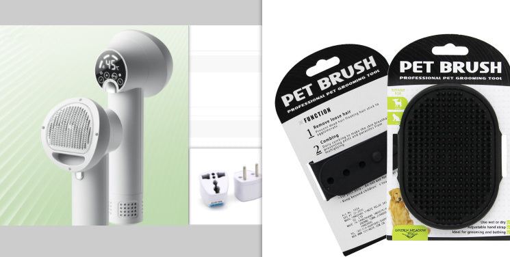Smart Pet Dryer Brush – 2-in-1 Blow & Comb for Dogs & Cats