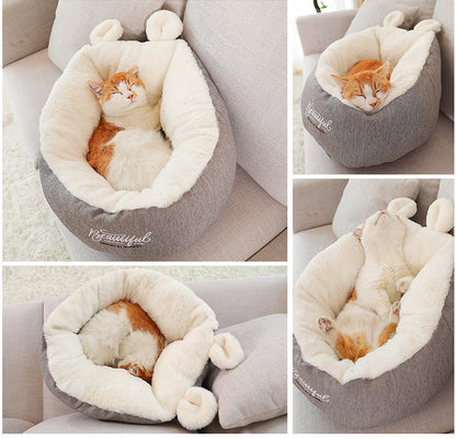 Cozy Warm Pet Sleeping Bag – Soft Bed for Dogs & Cats