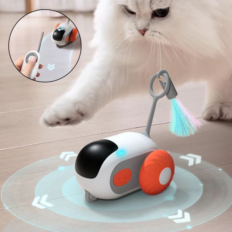 Smart Remote Cat Car Toy – USB Rechargeable Interactive Fun