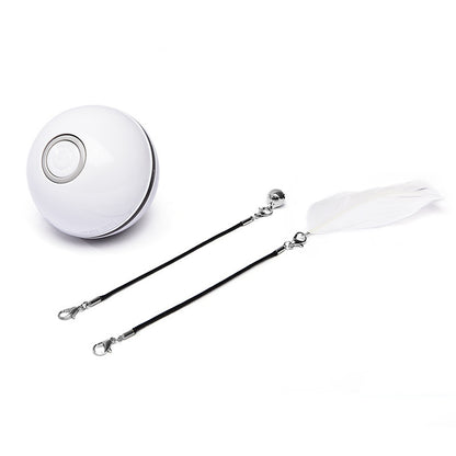 Smart LED Laser Rolling Ball – Interactive Electronic Toy for Cats