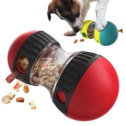 Interactive Food Dispensing Dog Toy – Slow Feeder Tumbler Ball