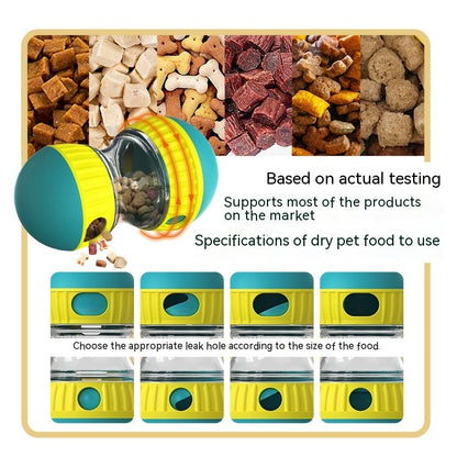 Interactive Food Dispensing Dog Toy – Slow Feeder Tumbler Ball