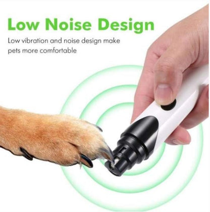 Electric Pet Nail Grinder – Safe & Silent Nail Trimmer for Dogs & Cats