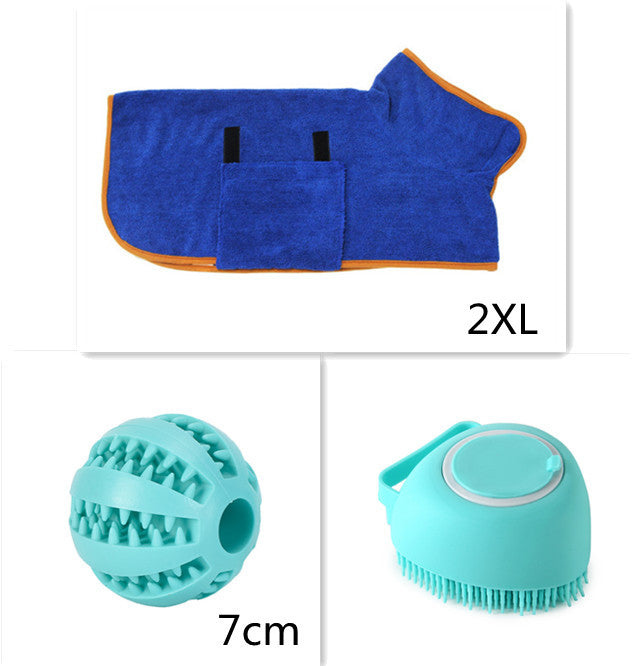 Silicone Pet Bath Gloves – 2-in-1 Massage & Shampoo Brush for Dogs & Cats