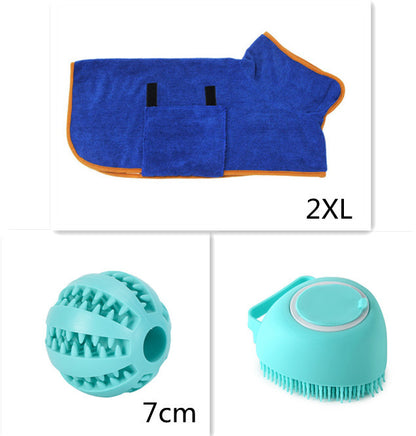 Silicone Pet Bath Gloves – 2-in-1 Massage & Shampoo Brush for Dogs & Cats