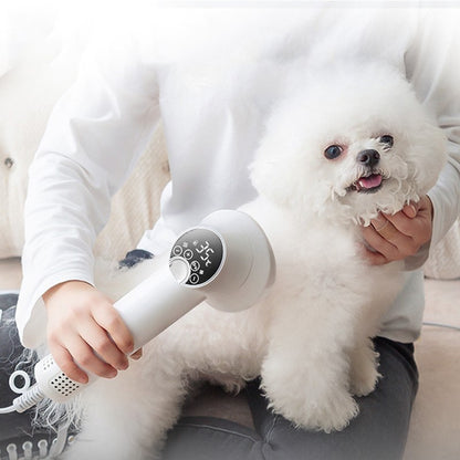 Smart Pet Dryer Brush – 2-in-1 Blow & Comb for Dogs & Cats