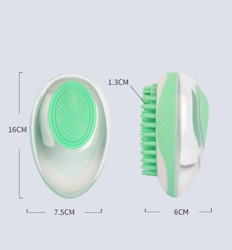 2-in-1 Pet Bath Brush – Soft Silicone Massage & Grooming Comb for Dogs & Cats