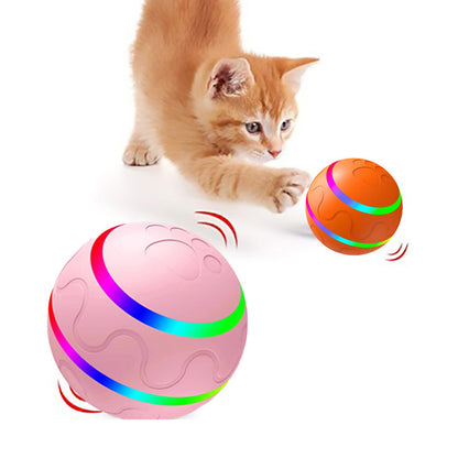 Smart Automatic Cat Toy Ball – USB Self-Rotating Interactive Fun