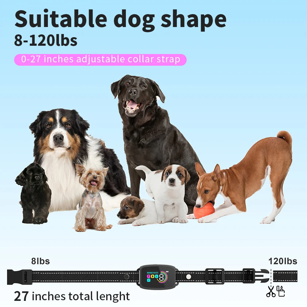 Smart Anti-Bark Dog Collar – Rechargeable Waterproof Bark Stopper