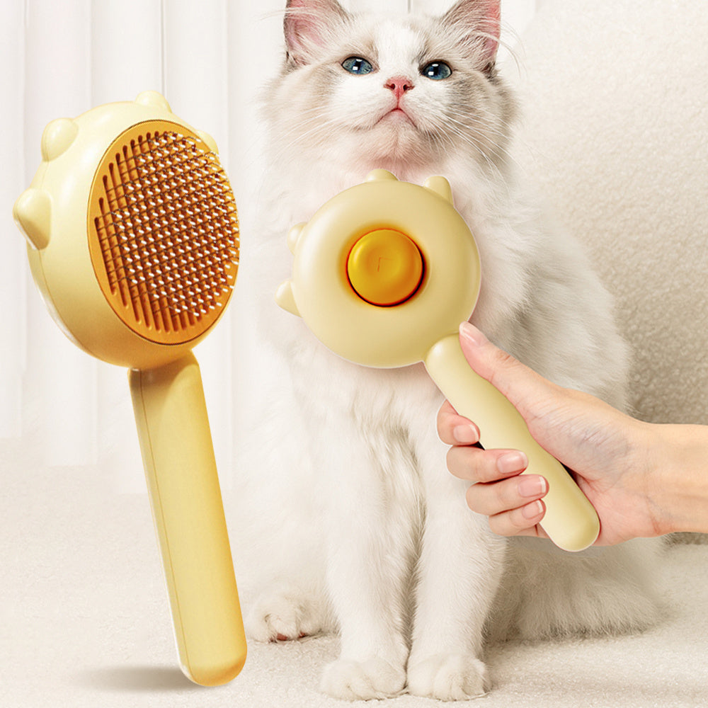 Magic Pet Comb – 2-in-1 Hair Removal & Massage Brush for Cats & Dogs