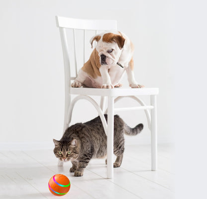 Smart Automatic Cat Toy Ball – USB Self-Rotating Interactive Fun