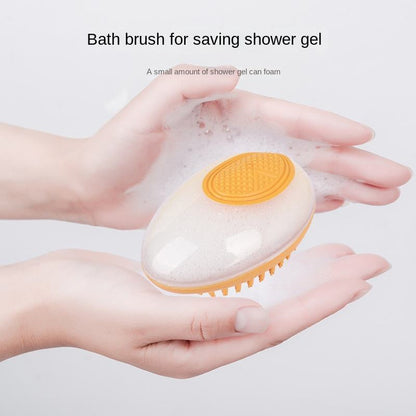 2-in-1 Pet Bath Brush – Soft Silicone Massage & Grooming Comb for Dogs & Cats