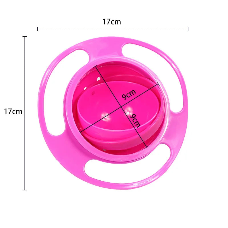 Spill-Proof Universal Gyro Bowl: Practical Design with 360° Rotary Balance