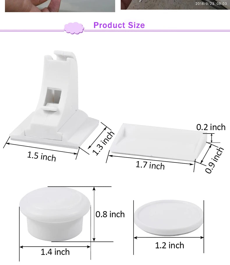 Safety Locks (Invisible): Magnetic Cabinet and Drawer Latches, Childproofing.