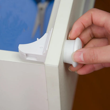 Safety Locks (Invisible): Magnetic Cabinet and Drawer Latches, Childproofing.