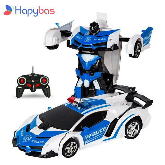 Transformers - RC Car Transformation Robots Sports Vehicle Model  Drift Car  Toys Cool Deformation Car Kids Toys  Gifts For Boys