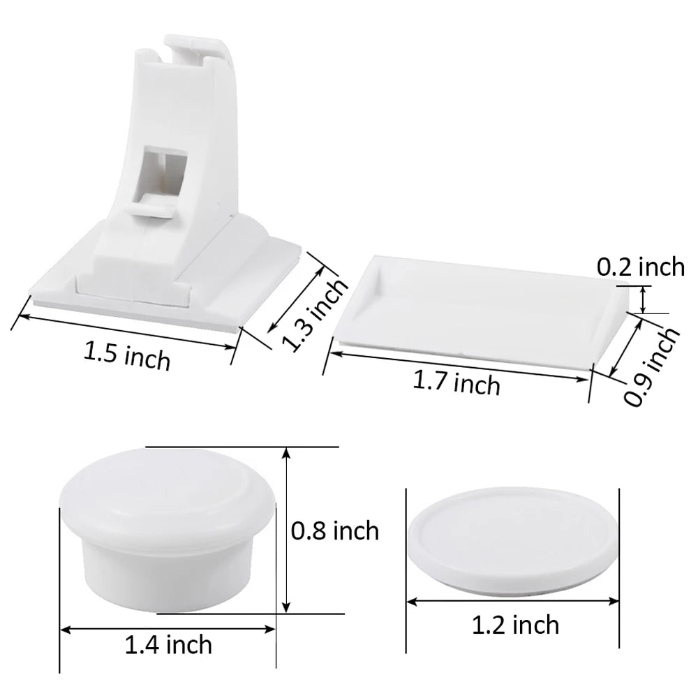 Safety Locks (Invisible): Magnetic Cabinet and Drawer Latches, Childproofing.