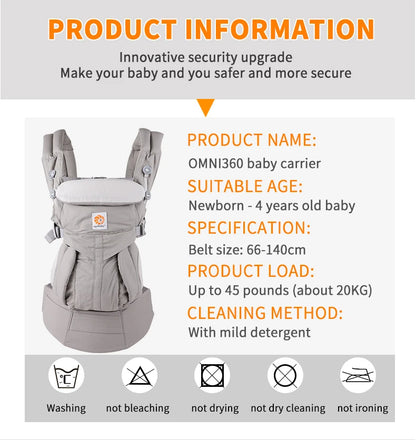 Baby Carrier: Breathable 360° Infant Carrier