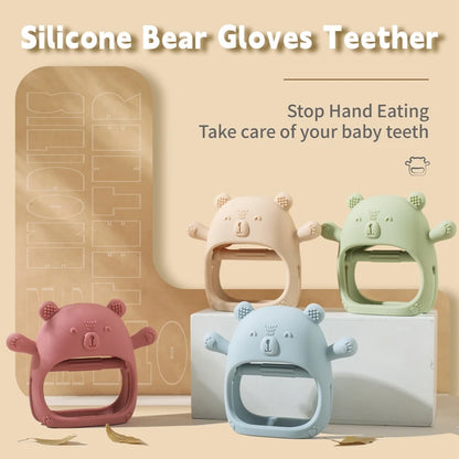 Teether Gloves: Silicone, BPA-Free Anti-Eating Hand Teething Toy