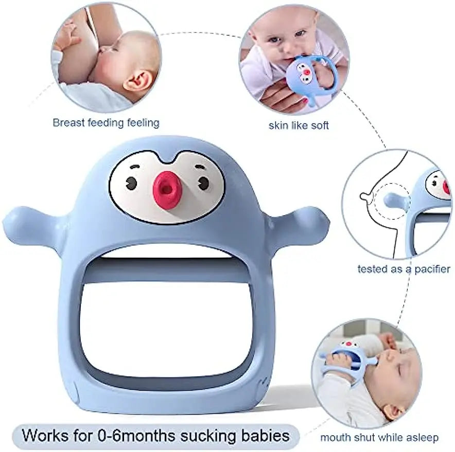 Never-Drop Silicone Teething Toys