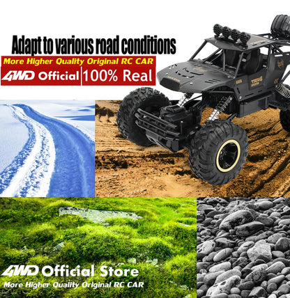 4WD RC Off-Road Car 4x4 - Ultimate Racing Buggy Truck with LED Lights - Remote Control Drift Car