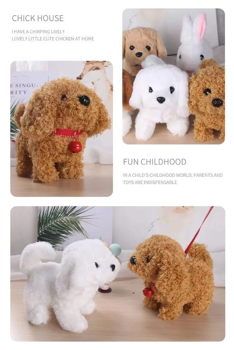 Interactive Walking and Barking Baby Toy Dogs: Fun Montessori Playtime Companions for Girls and Toddlers