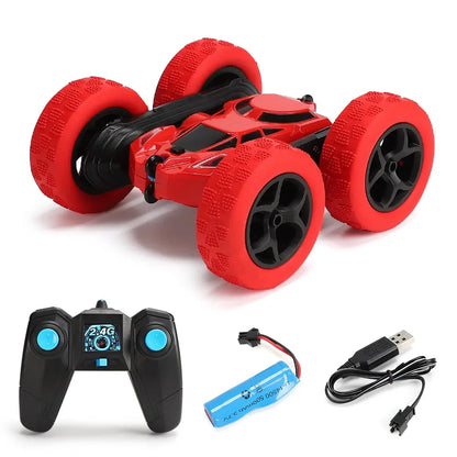 RC Stunt Car for Children - Prepare for Double-Sided Flips, 360-Degree Rotation, and Off-Road Drifts