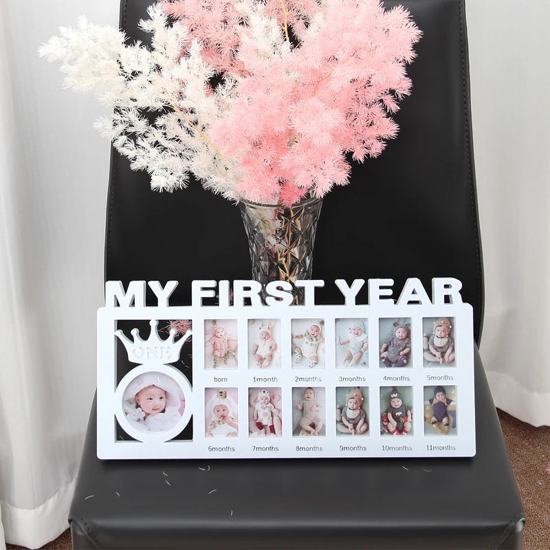 Baby Photo Frame for Cherished Memories from Newborn to 12 Months