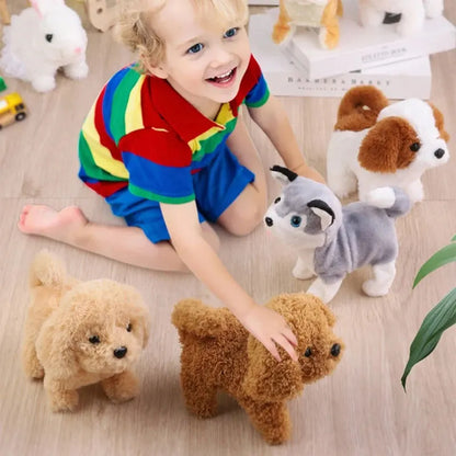 Interactive Walking and Barking Baby Toy Dogs: Fun Montessori Playtime Companions for Girls and Toddlers