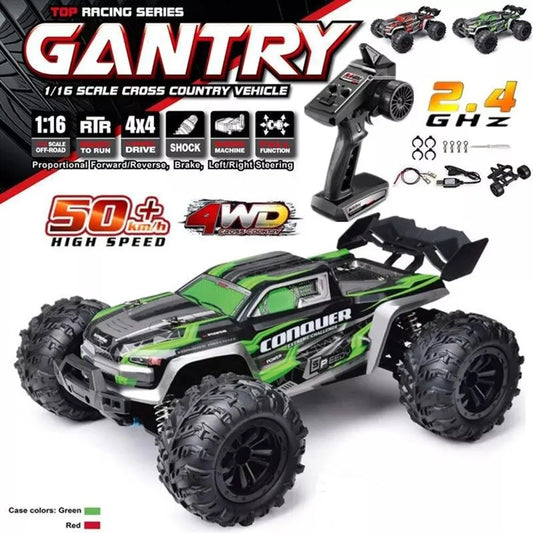 Fastest 50km/h High Speed RC Car,  4WD Off-Road Monster Truck - Ultimate Remote Control Toy -1:16 Scale