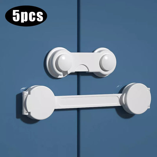 Baby Security Locks: Protect Cabinets, Drawers, Doors, and More for Childproof Living 5Pcs/Lot