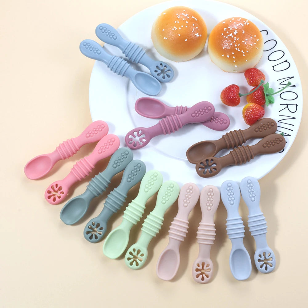 Spoons Set (2PCS): Food Grade Silicone