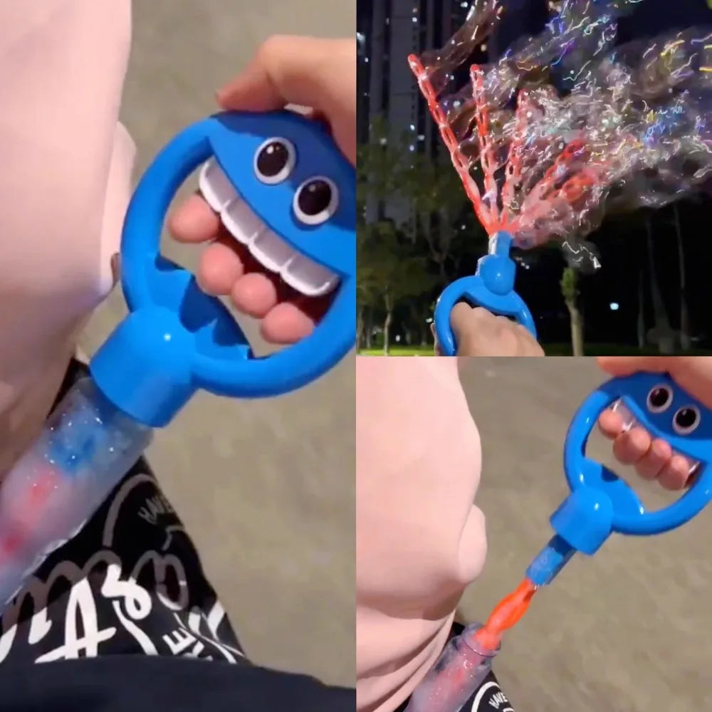 5 Claw Shaped 32-Hole Bubble Wand: Big Bubble Tool for Kids, Soap Blowing Fun with 32-Hole Tube Toy