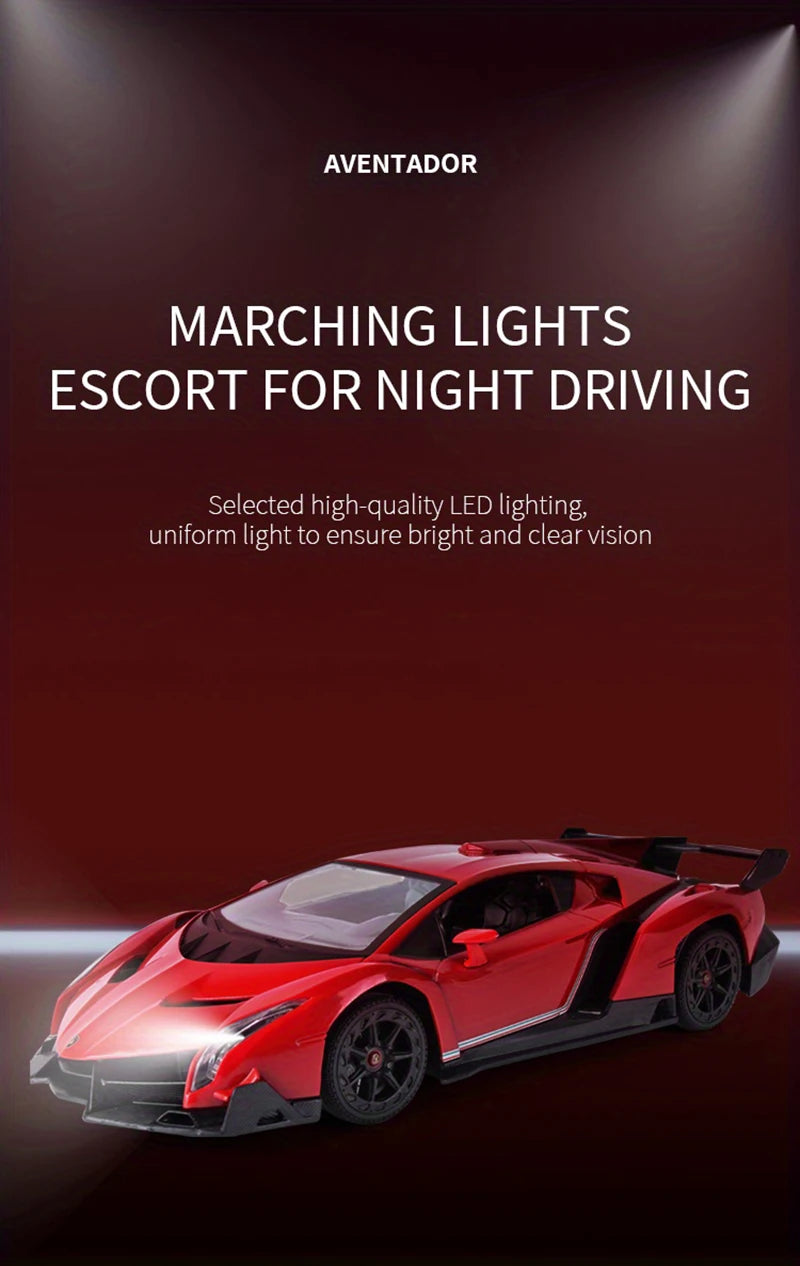 Lamborghini 1:16 RC Genuine Authorization – Indoor and Outdoor Remote Control Car with Cool Lighting, Perfect Children's Toy Gift Series