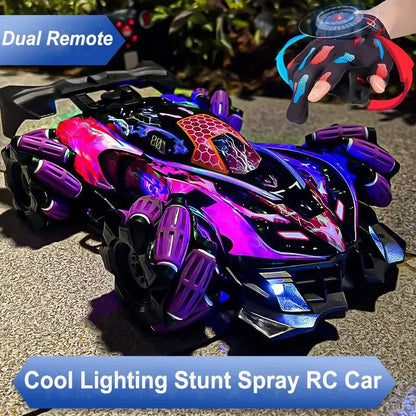 Gesture Control car - Control with hand movements - Dual Remote Control Drift RC Car with LED Lights and Music