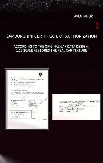 Lamborghini 1:16 RC Genuine Authorization – Indoor and Outdoor Remote Control Car with Cool Lighting, Perfect Children's Toy Gift Series