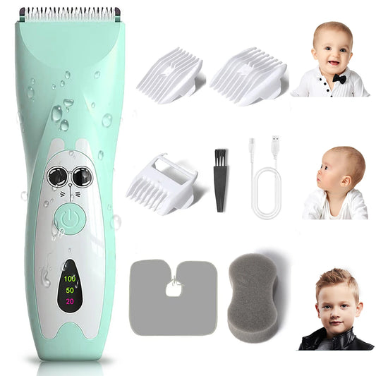 Quiet Baby Hair Clipper - Electric Rechargeable Hair Trimmer