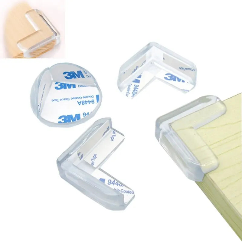 Transparent Anti-Collision Angle Pads: Set of 10 PVC Guards