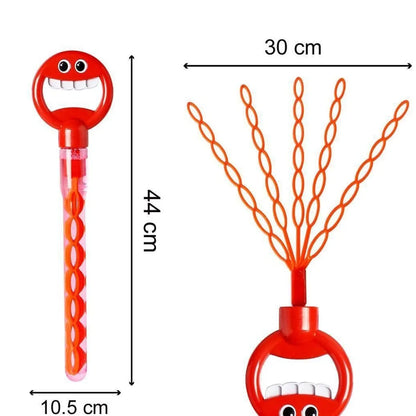 5 Claw Shaped 32-Hole Bubble Wand: Big Bubble Tool for Kids, Soap Blowing Fun with 32-Hole Tube Toy