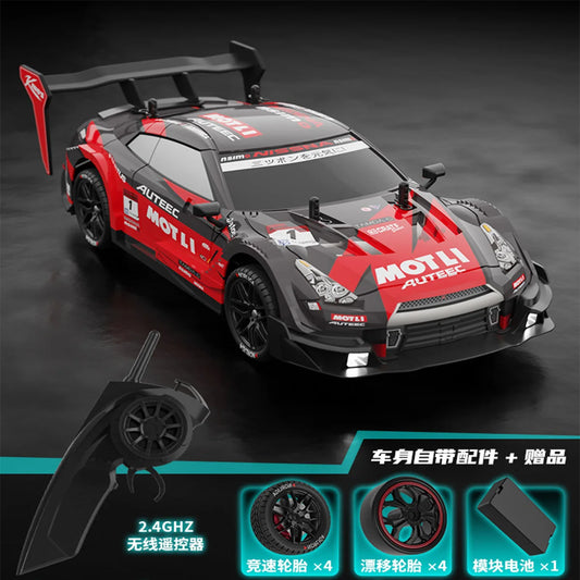 RC Car GTR 2.4G - High-Speed Drift Racing Car, 4WD Off-Road Radio Remote Control Vehicle