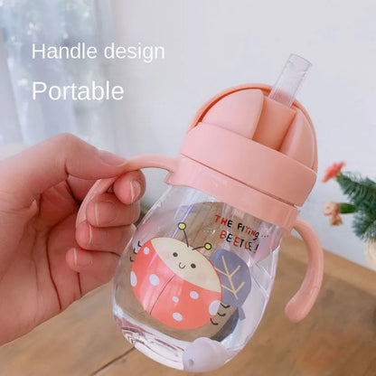 Feeding Bottle with Straw and Gravity Ball (350ml)