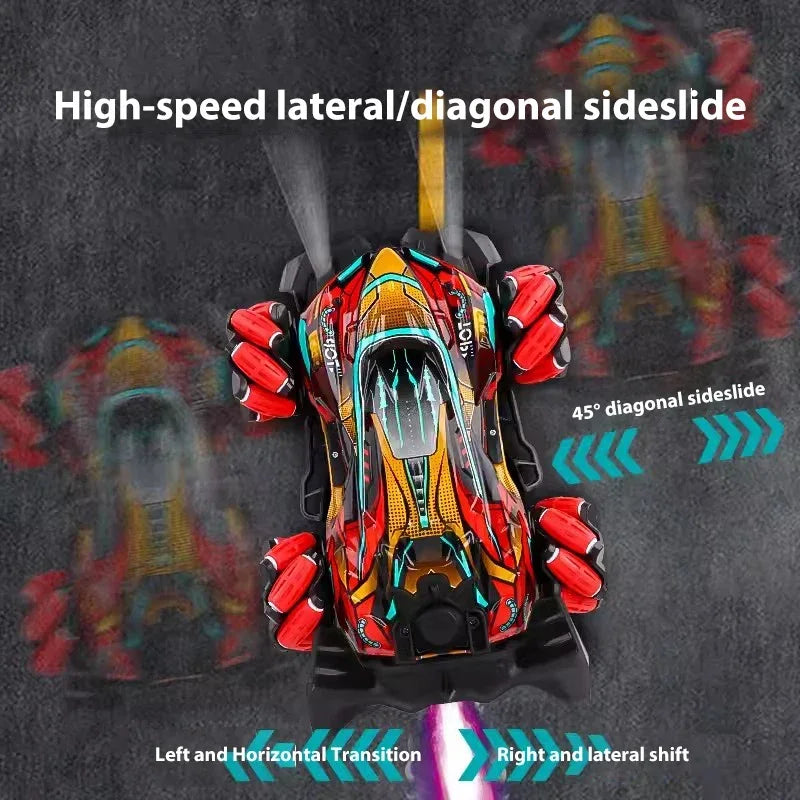 Gesture Control car - Control with hand movements - Dual Remote Control Drift RC Car with LED Lights and Music