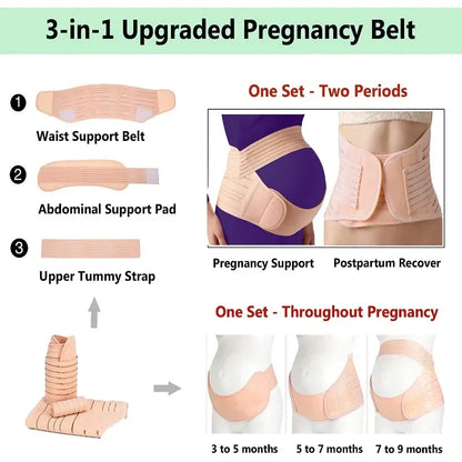 Ultimate Pregnancy Support: Adjustable Maternity Belly Band for Comfort and Care