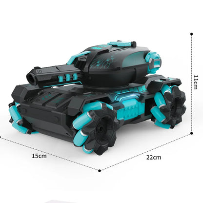 RC Tank Water Bullets Bomb - Dive into Fun Interactive Battles with 2.4G 4WD Remote Control and Induction Hand Movement.