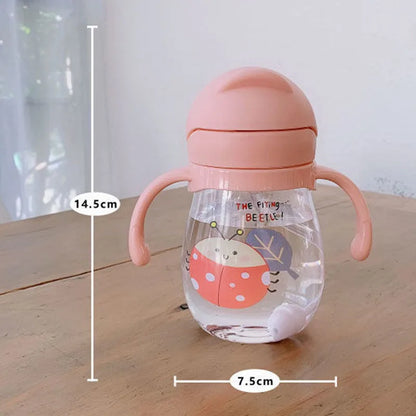 Feeding Bottle with Straw and Gravity Ball (350ml)