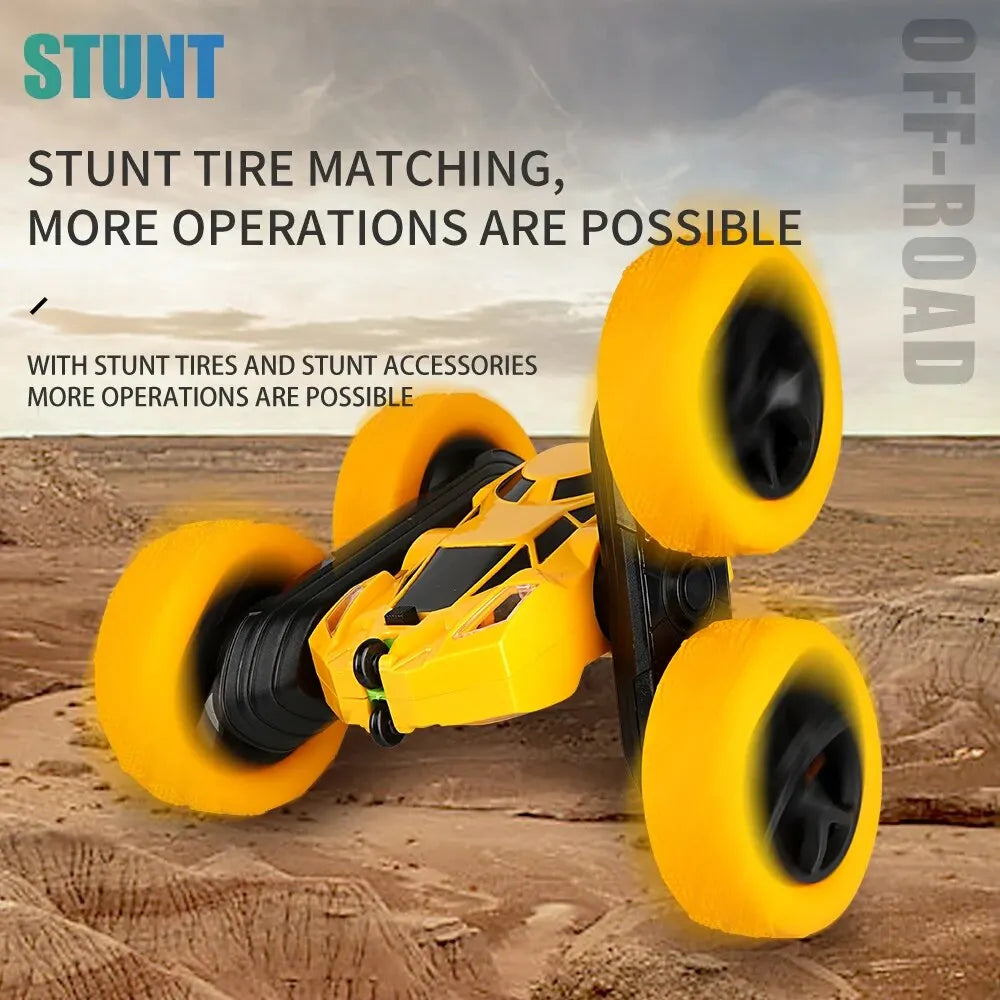 RC Stunt Car for Children - Prepare for Double-Sided Flips, 360-Degree Rotation, and Off-Road Drifts