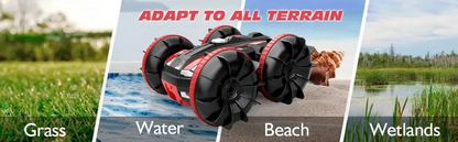 Unleash Thrilling Stunts with the 2.4G Amphibious Stunt Remote Control Vehicle. Designed for Land and Water.